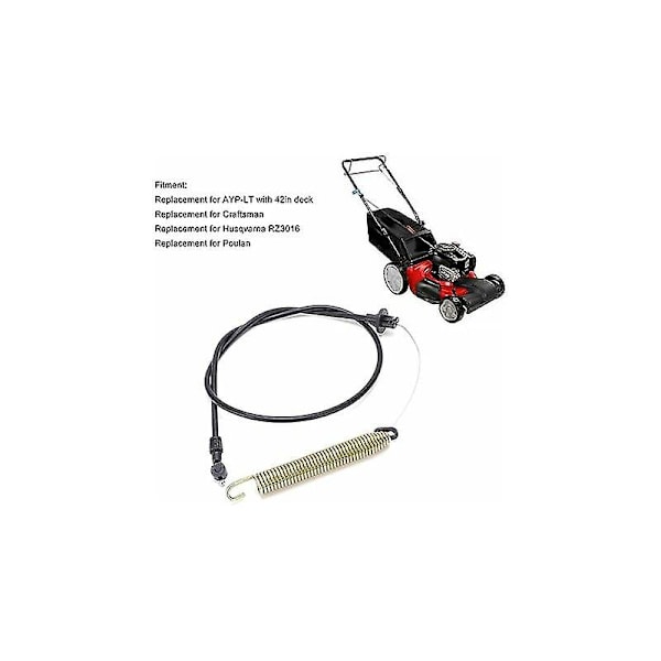 Kopplingssnöre för däck, 175067 169676 21547184 Kopplingssnöre för däck till Craftsman AYP-LT gräsklippartraktor med 42\" däck  (ZYH)