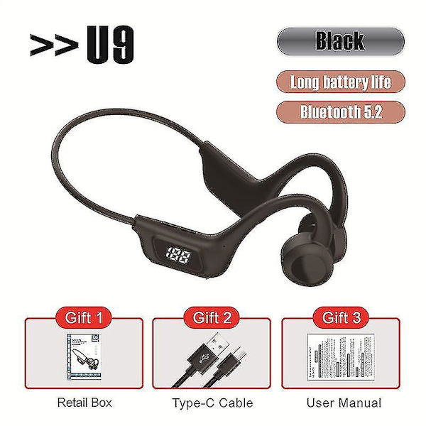 Benlednings-Bluetooth-headset (ZYH) Black