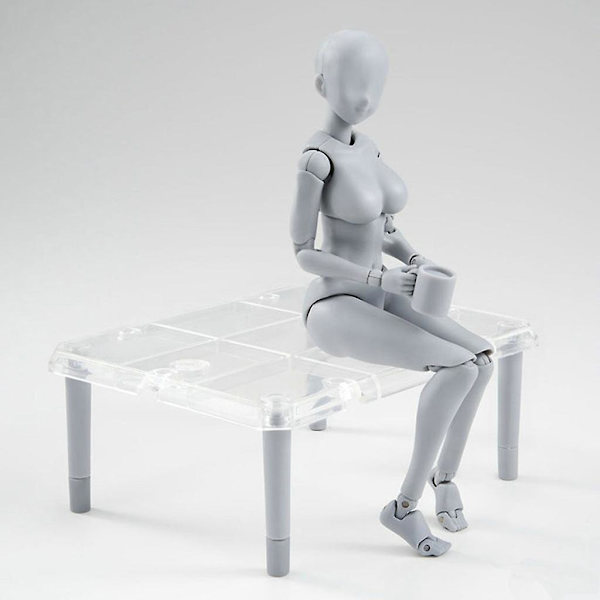 Artists Sketch Rörlig Lem Action Figur Modell Flexibel Kropp Mänsklig Mannequin (DPD) 01 Manager male gray