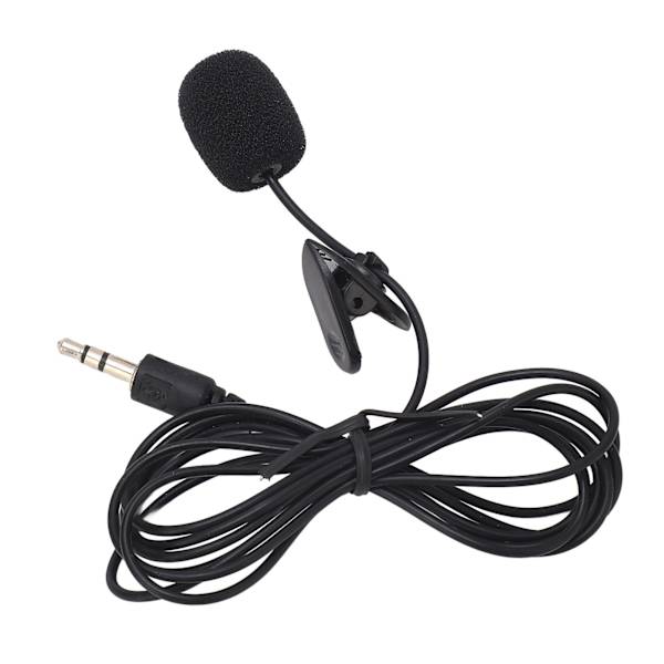 Klippmikrofon Handsfree Brusreducerande 3,5 mm-kontakt Klippmikrofon för IOS PC-kamera MP3 (ZYH)