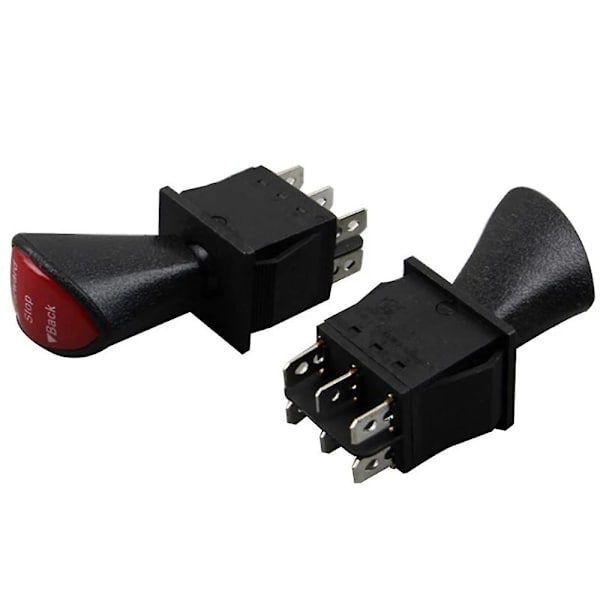 Kompatibelward-Stop-Back DPDT 6Pin Latching Slide Rocker Switch KCD4-604-6P  (ZYH) Black  Red