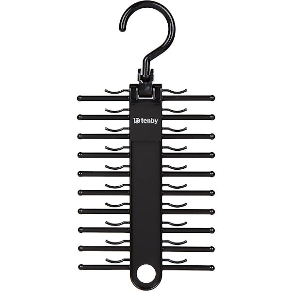 2-pack Black Tie Rack, Organizer, Hängare, Hållare - Prisvärd Ti. (ZYH)