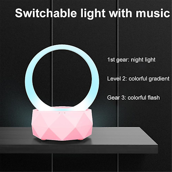 Bärbar trådlös Bluetooth-högtalare Högtalare Bluetooth Dator Trådlös Färgglad Present Bluetooth-högtalare  (ZYH) pink