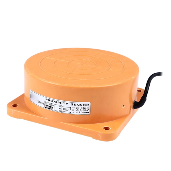 Induktiv närhetssensor 80 mm räckvidd NPN-utgång 3-tråds NC-sensor 6-36 V DC (ZYH)