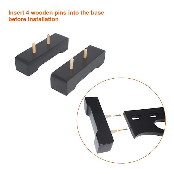 Vadderat svärdstativ Display Velvet Protect Sword Rack för Katana Genji Japanese Sword Stand -drake (DPD) Black