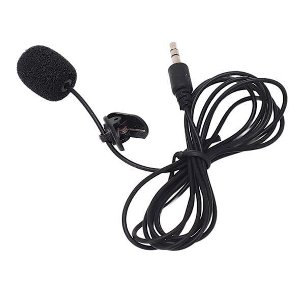 Klippmikrofon Handsfree Brusreducerande 3,5 mm-kontakt Klippmikrofon för IOS PC-kamera MP3 (ZYH)