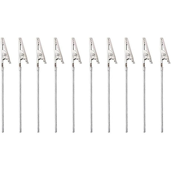 Alligator Clip Foto, 50 st Metalltråd Alligator Clip, Wire Clip Card Hållare Note Photo Memo Clips for Photo Card Note Paper Clip Diy (ZYH)