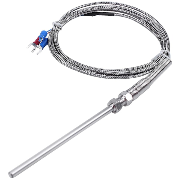 Ståltemperaturgivare Pt100 Rtd Sensorkabel 2m 98 Mm 3 Ledningar -50 ~ 400 Celsius  (ZYH)