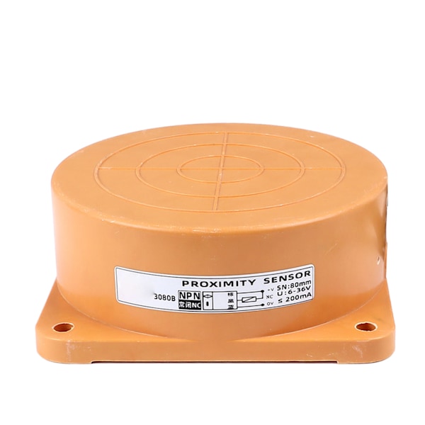Induktiv närhetssensor 80 mm räckvidd NPN-utgång 3-tråds NC-sensor 6-36 V DC (ZYH)