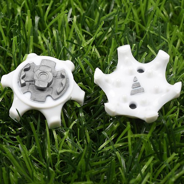 14st/lot Tpr Golf Spikes Pins 1/4 Turn Fast Twist Shoe Spikes Replacement (ZYH) White