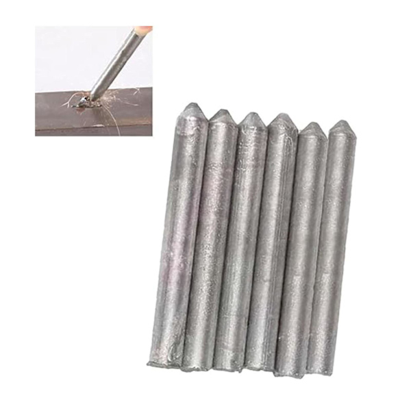 Metallisk universell tändstavsvetsstång Utmärkt svetsbarhet Isolationsmotstånd Verktyg Lämplig för kopparjärn Aluminium  (ZYH) 6pcs