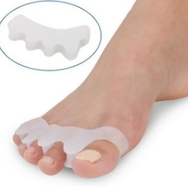 2 stk. Hallux Valgus Tåspreder Adskiller Tæer Støtte Tåseparator