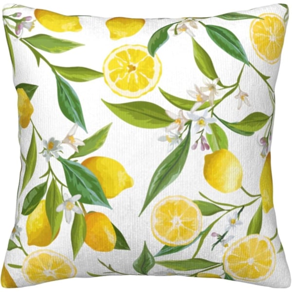 Örngott Citrongult fyrkantigt örngott 45x45cm -[A3987] (DPD) 45X45CM