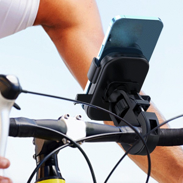 Cykeltelefonhållare Stabil klämning Plast Mobiltelefonhållare för Elcykel Bil Motorcykel Handtag  (ZYH)