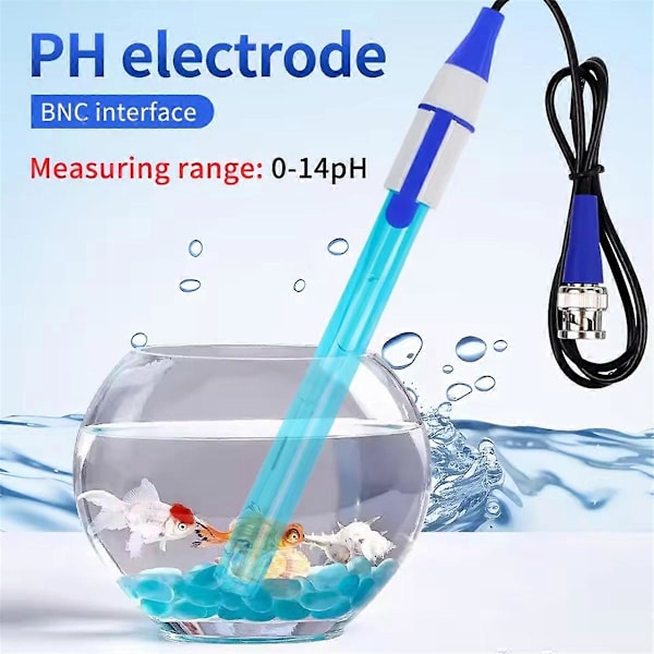 Ph Sensor Elektrode 0-14 Ph Controller Elektrode Probe Bnc Stik Udskiftningssæt til Akvarium