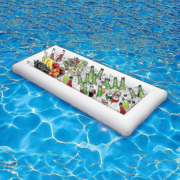 Flydende poolbakke. Flydende PVC ølholder. Oppustelig buffetbakke