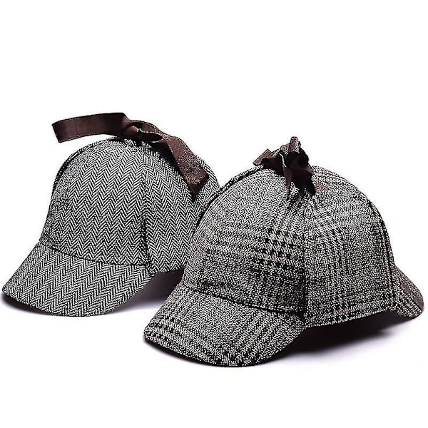 1 st Sherlock Holmes Detektiv Basker Mössa Unisex Cosplay Tillbehör  (ZYH)