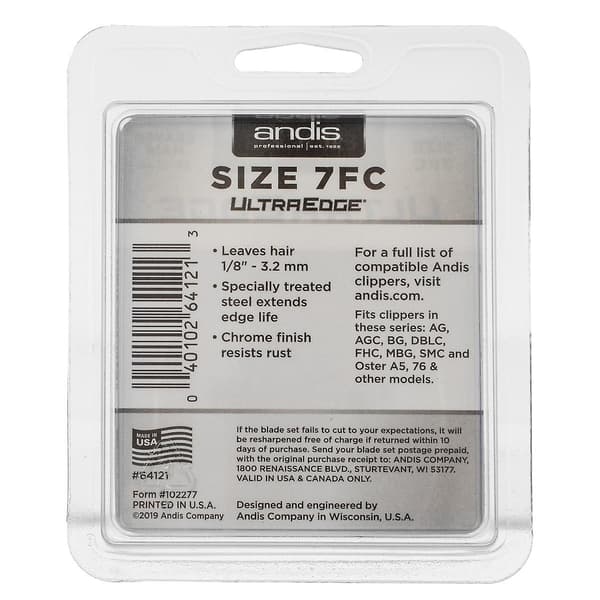 Andis UltraEdge 7F Snap On Clipper Blade A5 Passer Andis Wahl Oster Efterlader 3,2 mm