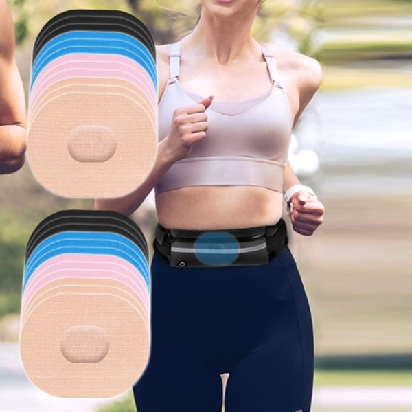 4 färger kontinuerlig glukosövervakningsplåster, självhäftande sensorplattor Cgm glukosmonitor för diabetes, vattentät/svettålig (ZYH) 8pcs