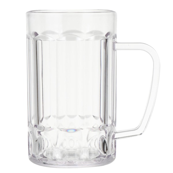 460 ml transparent ölglas med handtag, halkfri handtagskopp, vinglas, vattenkopp (ZYH) Transparent 02 460ml