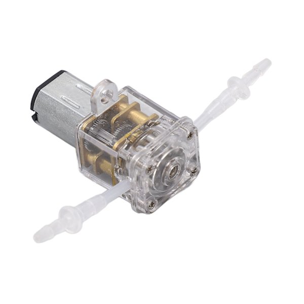 Mini peristaltisk pump transparent skal 1 ml/min flöde 0,001 m lyft vätskedoserings pump för skönhet medicinsk instrument 6V 30ma  (ZYH)