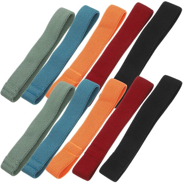 Matboks Elastisk Stropp Forseglingsstropper Fiksering Oppbevaring 15.00X2.50X0.50cm Rød 10 stk