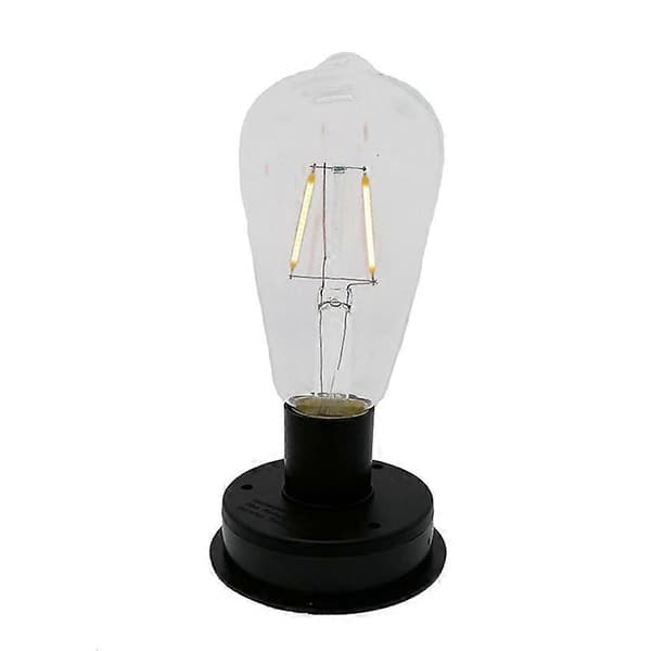 1 stk. Solar LED Wolframtråds Pære Lampe 2800K Natlys (8,5 cm)