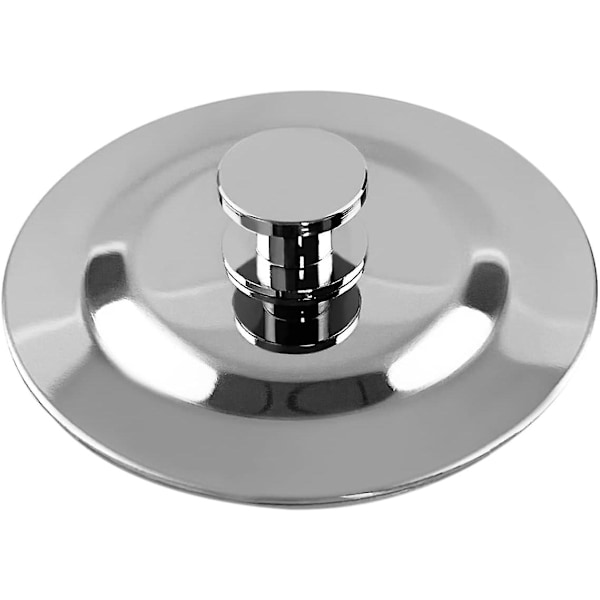44mm diskbänkspropp, diskbänkspropp i rostfritt stål, diskbänkspropp med enkelt grepp för badrum, kök, diskho (förpackning om 1)  (ZYH)