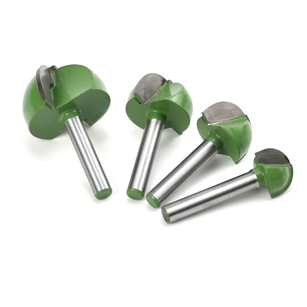 4 st 6 mm skaftfräs kärnboxbits, cnc rund spårfräs 16 mm/22 mm/25 mm/32 mm (ZYH)