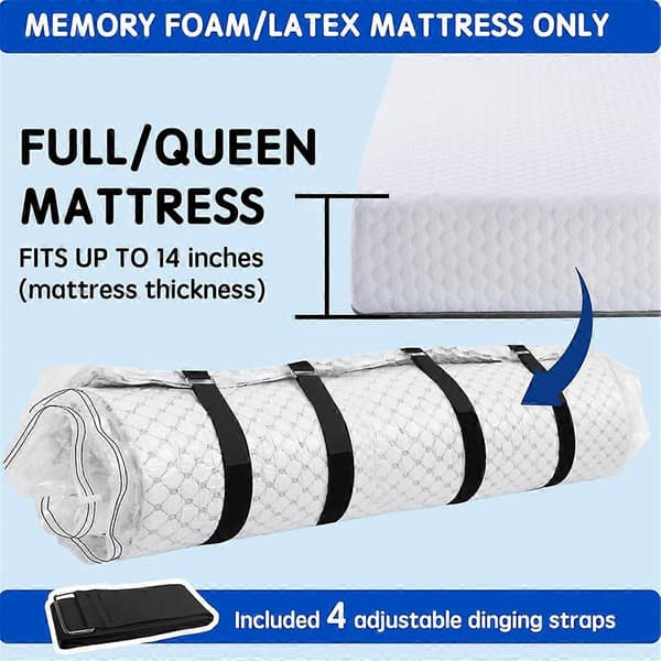 Vakuum Opbevaringspose til Madras - Ideel til Memory Foam og Latex Op Til 35 cm L