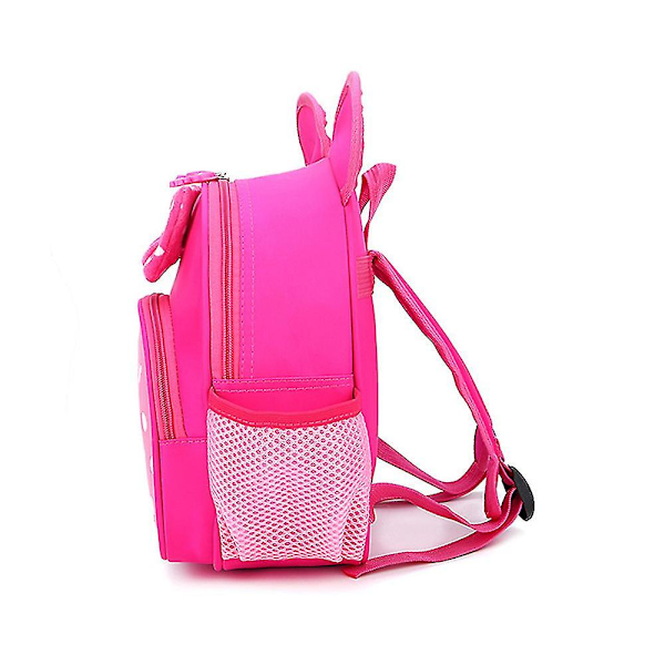 Disney Minnie Mouse 3d Ryggsäck För Barn Toddler Pojkar Flickor Söt tecknad ryggsäck Rese Skolväska Dagis Bokväska Ryggsäckspresenter (DPD) Rose Red