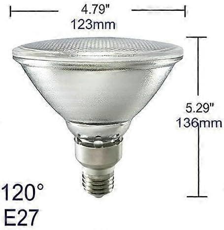 15W E27 PAR38 LED Varmvit, Vattentät, Inomhus/Utomhus, Ej Dimbar, 2-pack