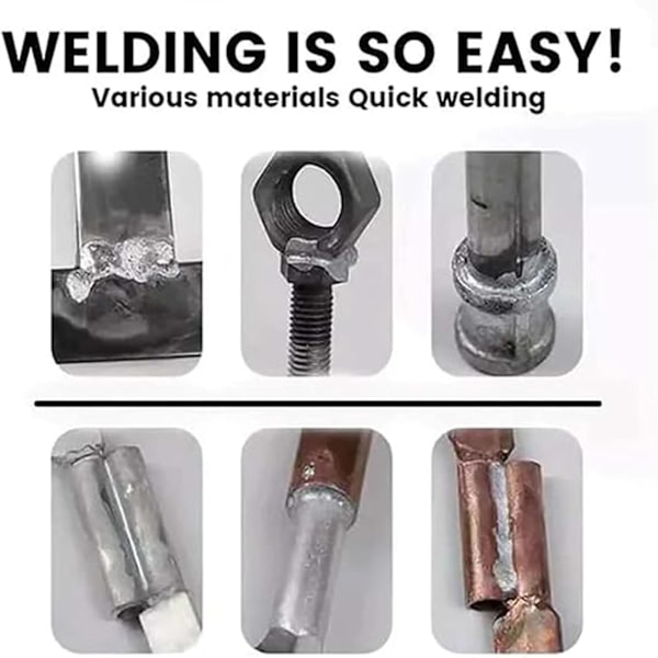 Metallisk universell tändstavsvetsstång Utmärkt svetsbarhet Isolationsmotstånd Verktyg Lämplig för kopparjärn Aluminium  (ZYH) 6pcs