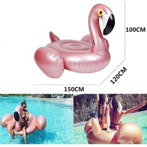 Flamingo Float. Kæmpe oppustelig flamingo float til børn i poolen til poolfester