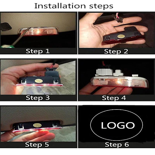 2 st välkomstlogotyp laserbildörrljusprojektorlampa LED-hövlighetsljus för Skoda Superb 2009-2018 Mk2 Mk3 Superb-tillbehör (ZYH) A