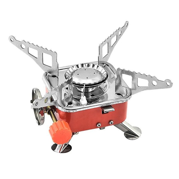 Utomhus picknick Gasbrännare Bärbar Camping Vandring Mini Spis Spis Butan Tool (ZYH) Square