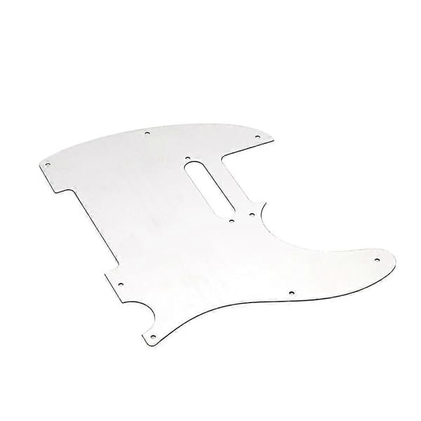 1 st TL Elektrisk Gitarr Plektrumskydd 8 Håls Metall Scratch Plate för TL Stil Gitarr Silver