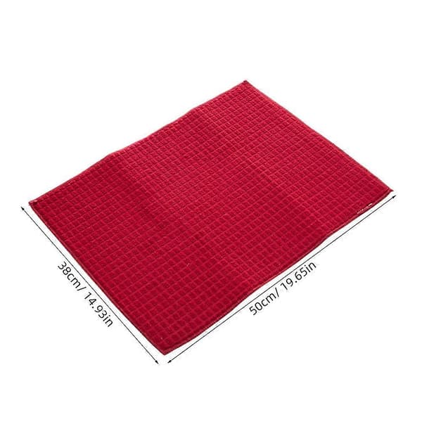 Diskmatta Rektangulär Diskmatta Porslin Torkmatta Kökshjälp 50.00X38.00X0.50cm Vikbar 2-pack