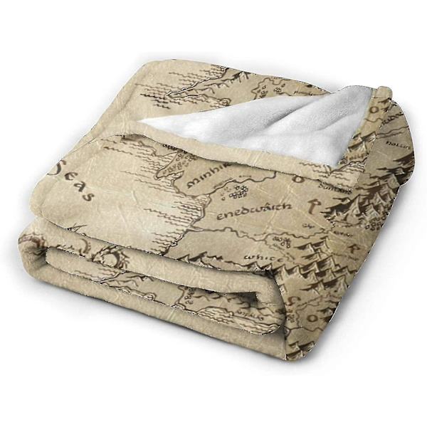 Middle Earth Map Lord Of The Rings Ultra-soft Micro Fleece Blanket Forcouch Fur Plush Throw Blankets  (ZYH)