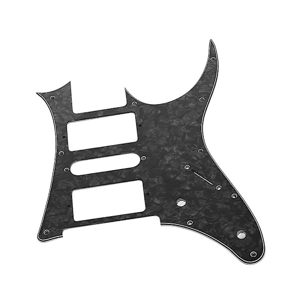 HSH Elektrisk Gitarr Pickguard PVC Pick Guard Repskydd för Ibanez g250 Gitarr Ersättning Vit Pärla  (ZYH) Black Pearl