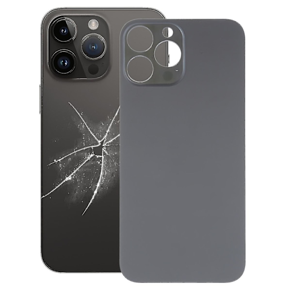 Enkel utbytesglasbaksida för iPhone 14 Pro Max (DPD) Black