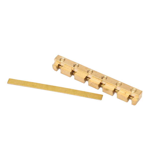 42mm Gitarr Sadel Mässing Höjd Justerbar Professionell Elektrisk Gitarr Sadel för ST LP  (ZYH)