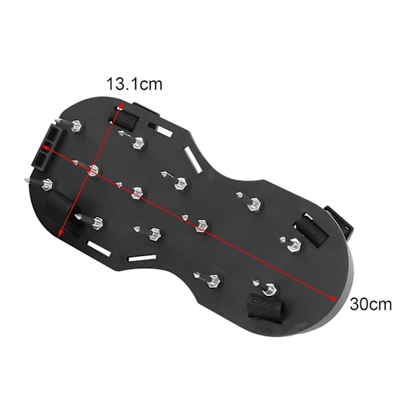 Spikspetsade luftningsskor 42 mm dubbsulor Spikes screed golv 1 par (ZYH) Black