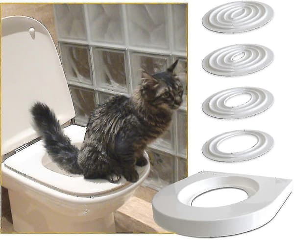 Kattetræningssæt - Træn katten til at bruge toilettet