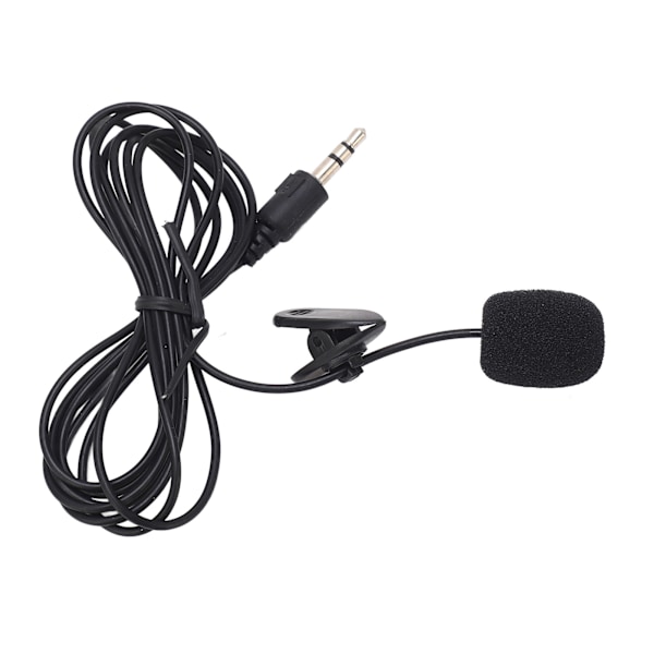 Klippmikrofon Handsfree Brusreducerande 3,5 mm-kontakt Klippmikrofon för IOS PC-kamera MP3 (ZYH)