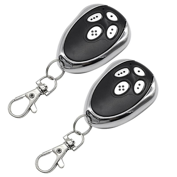 2ST Garage Gate fjärrkontroll för Alutech AT-4 AR-1-500 AN-Motors AT-4 ASG1000 AT4 AT 433MHz Rolling Code (DPD) Black  silver