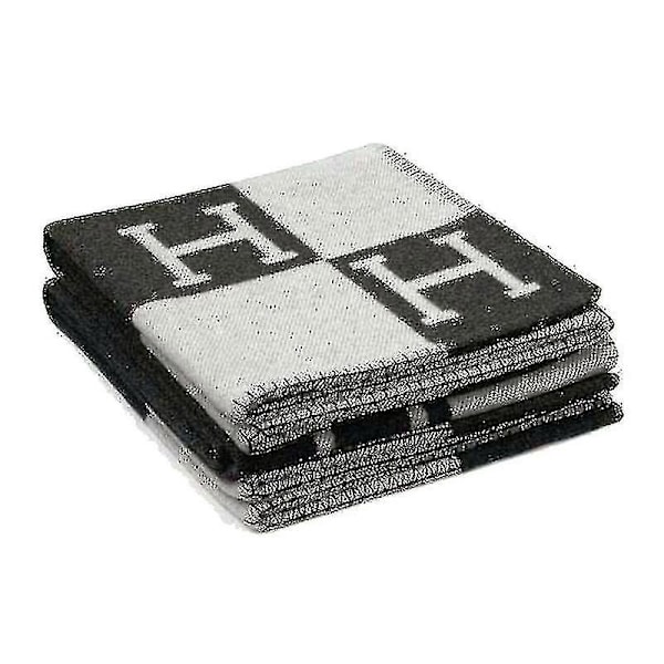 Newwool kashmir plädfiltar Kudde Soffa Sängkläder Sjal Julpresent (ZYH) Grey