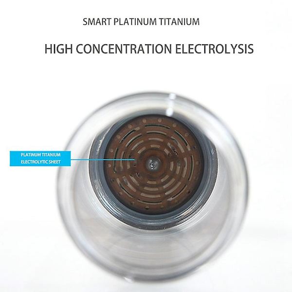 Vätevattengenerator Alkalisk tillverkare Uppladdningsbar Bärbar För Ren H2 Väte-rik Vattenflaska  (ZYH) silver