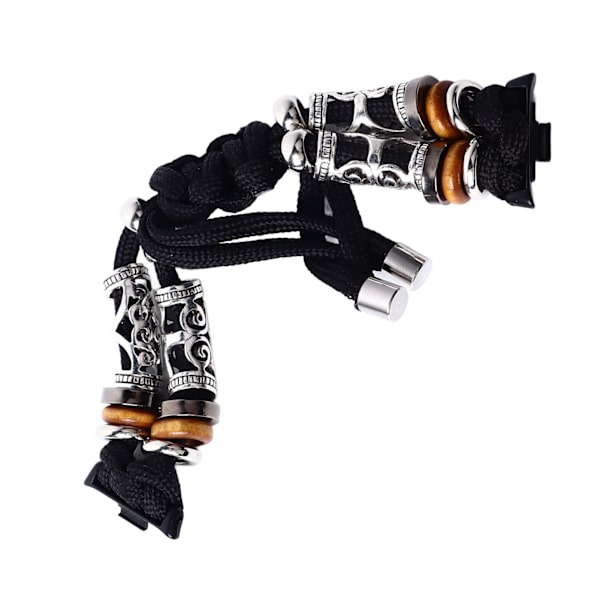 Flätat klockarmband Unikt handvävt Hållbart Etniskt klockarmband för Xiaomi 8 Pro Svart  (ZYH)