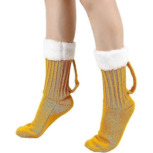 Rolig 3d ölmugg stickad handskepresent Söt handgjord stickad höstvinterhandskar Retro virkade handskar, ölmuggsockor (ZYH) Hat